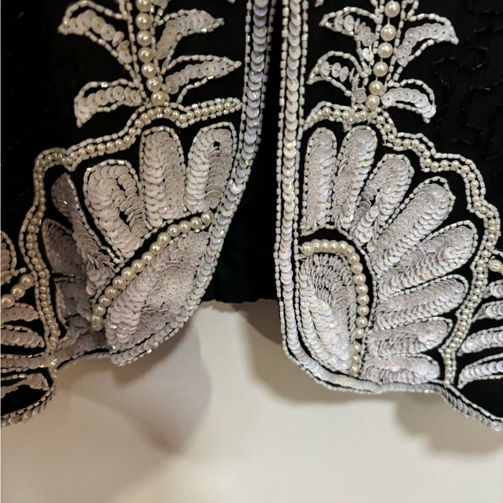 Vintage Beaded Sequined Jacket - image 4